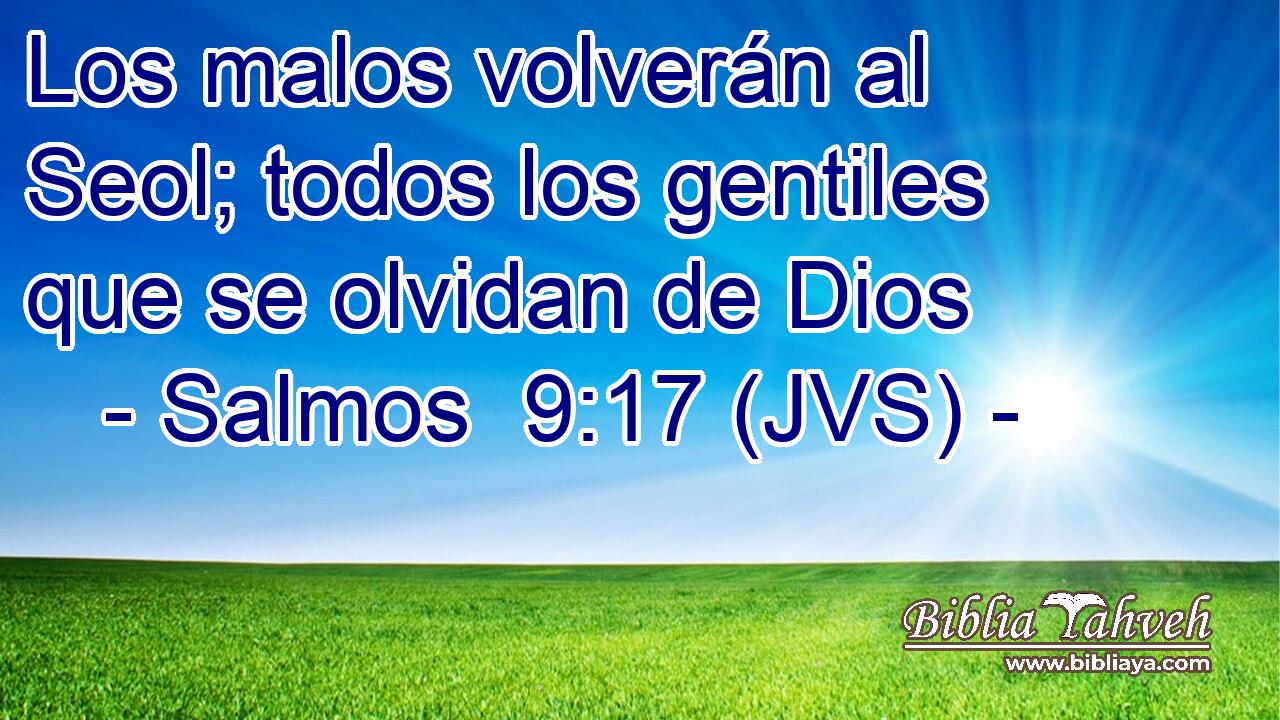 Los malos volverán al Seol; todos los gentiles que se olvidan de Dios