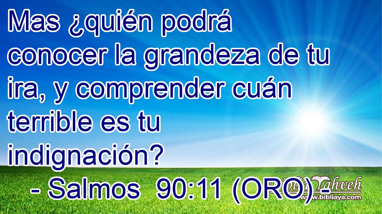  Mas ¿quién podrá conocer la grandeza de tu ira, y comprender cuán terrible es tu indignación? 