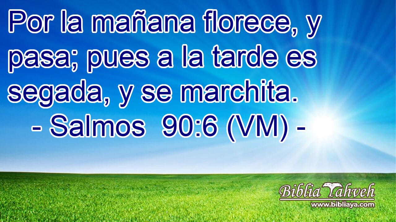  Por la mañana florece, y pasa; pues a la tarde es segada, y se marchita. 