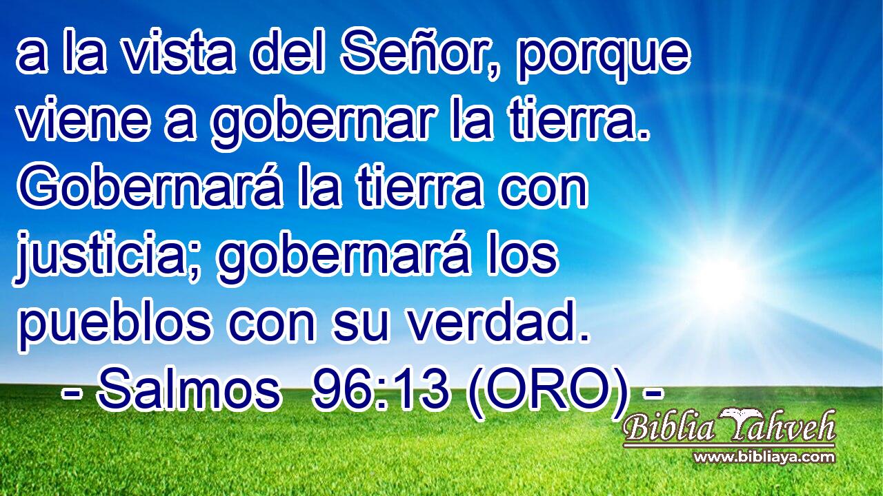 Salmo 96:10-13 - Bíblia