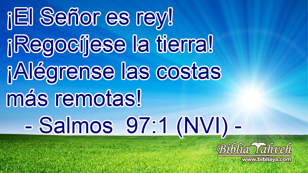  ¡El Señor es rey! ¡Regocíjese la tierra! ¡Alégrense las costas más remotas! 