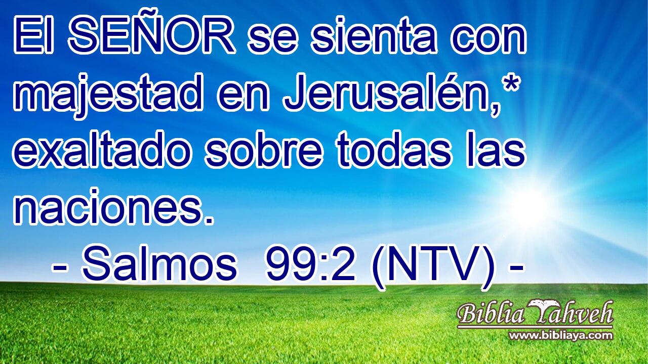 El SEÑOR se sienta con majestad en Jerusalén,* exaltado sobre todas las naciones.