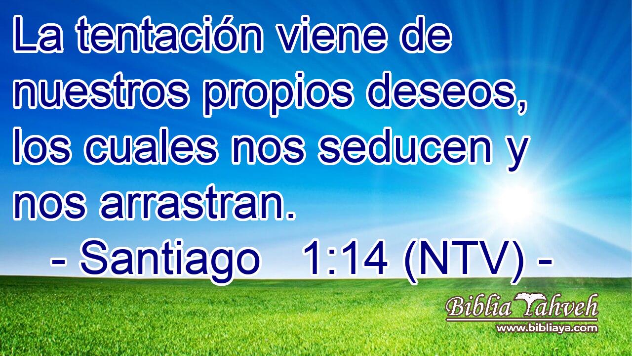 La tentación viene de nuestros propios deseos, los cuales nos seducen y nos arrastran.