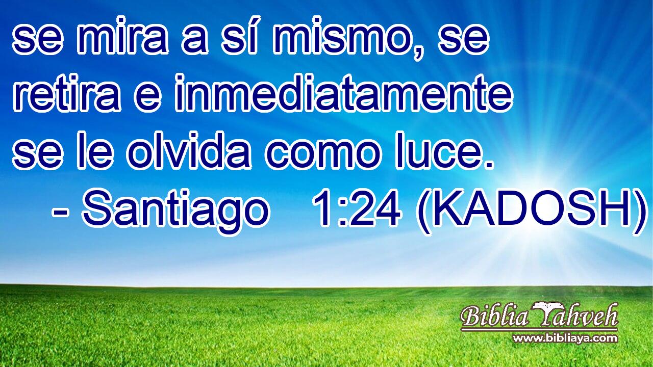  se mira a sí mismo, se retira e inmediatamente se le olvida como luce. 