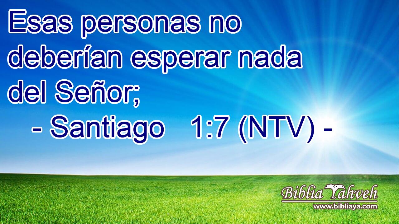 Esas personas no deberían esperar nada del Señor;
