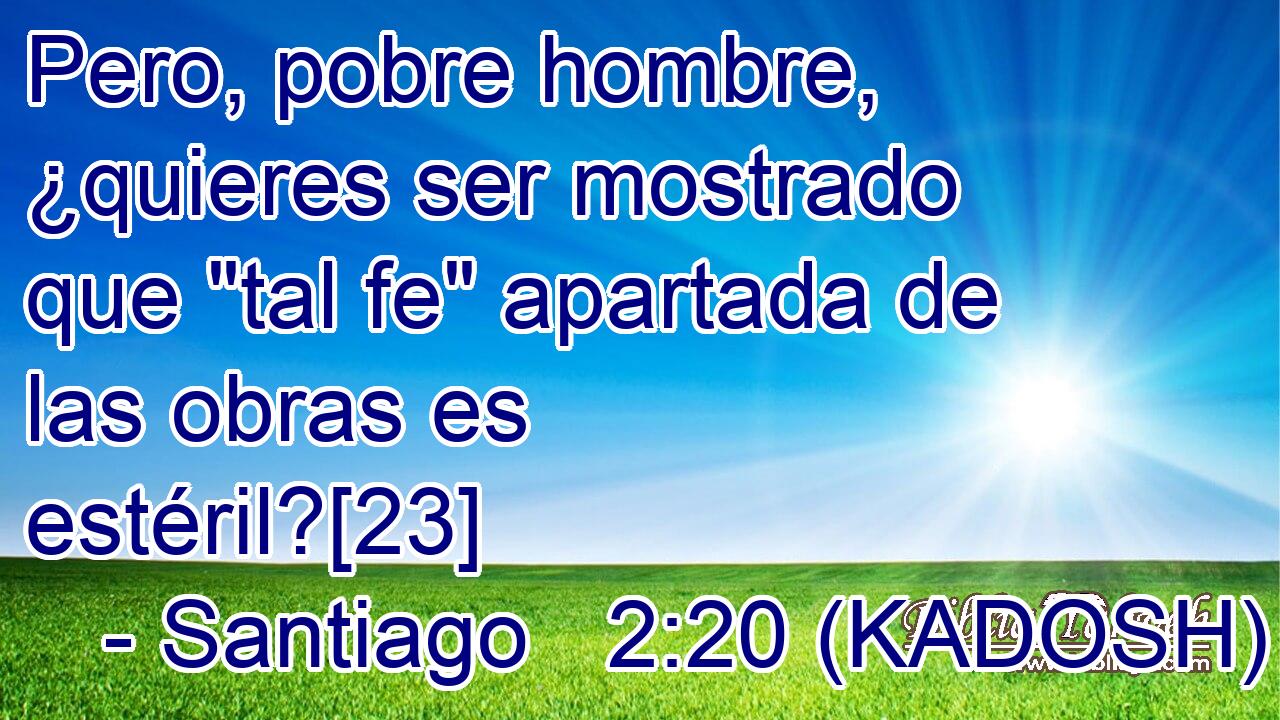  Pero, pobre hombre, ¿quieres ser mostrado que 