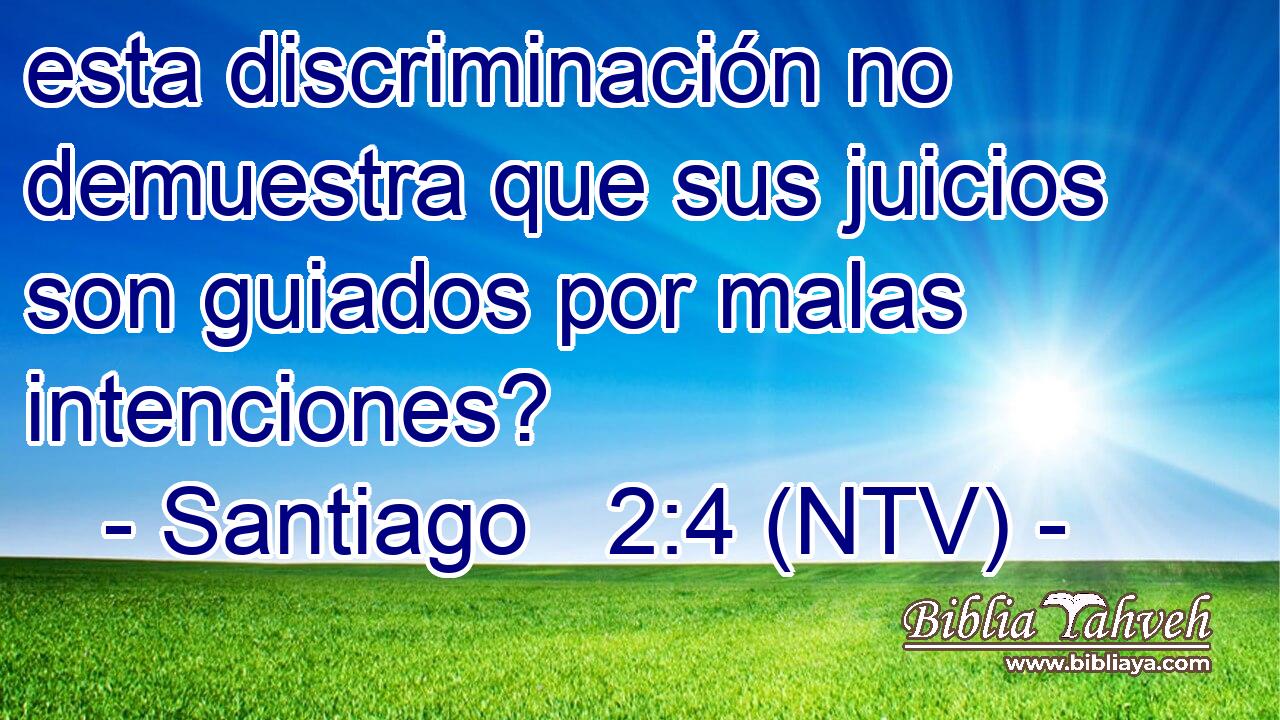 esta discriminación no demuestra que sus juicios son guiados por malas intenciones?