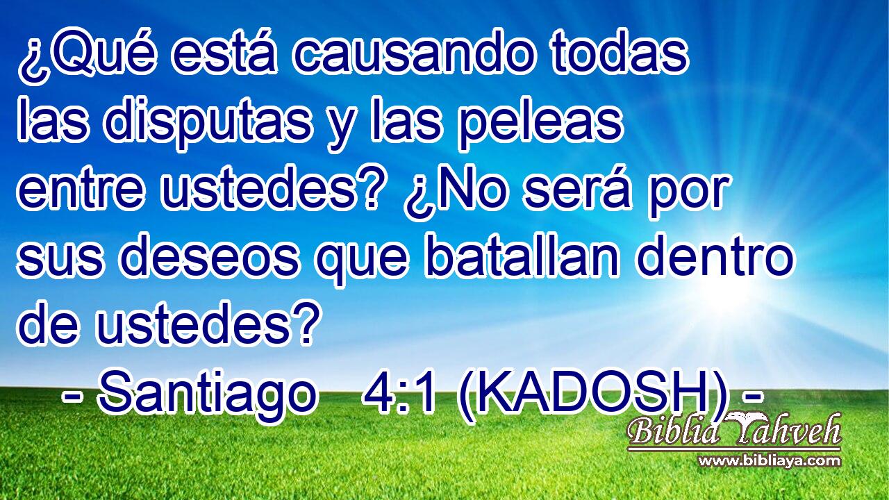  ¿Qué está causando todas las disputas y las peleas entre ustedes? ¿No será por sus deseos que batallan dentro de ustedes? 