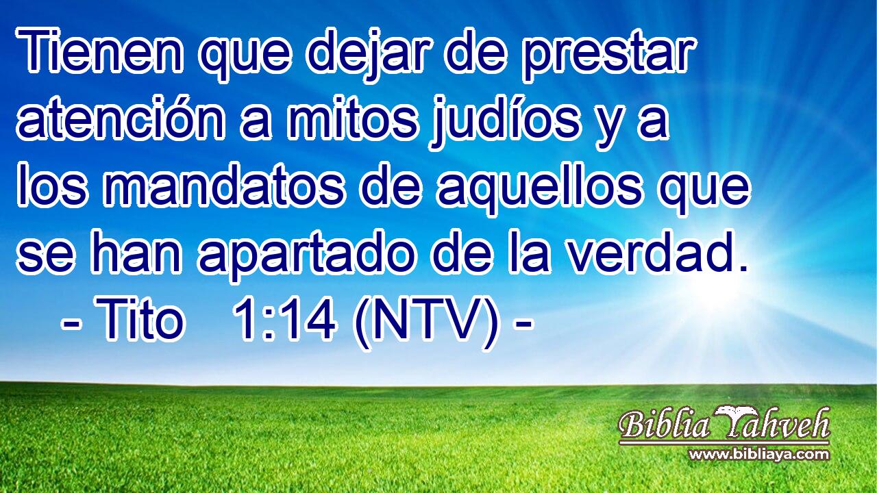 Tienen que dejar de prestar atención a mitos judíos y a los mandatos de aquellos que se han apartado de la verdad.