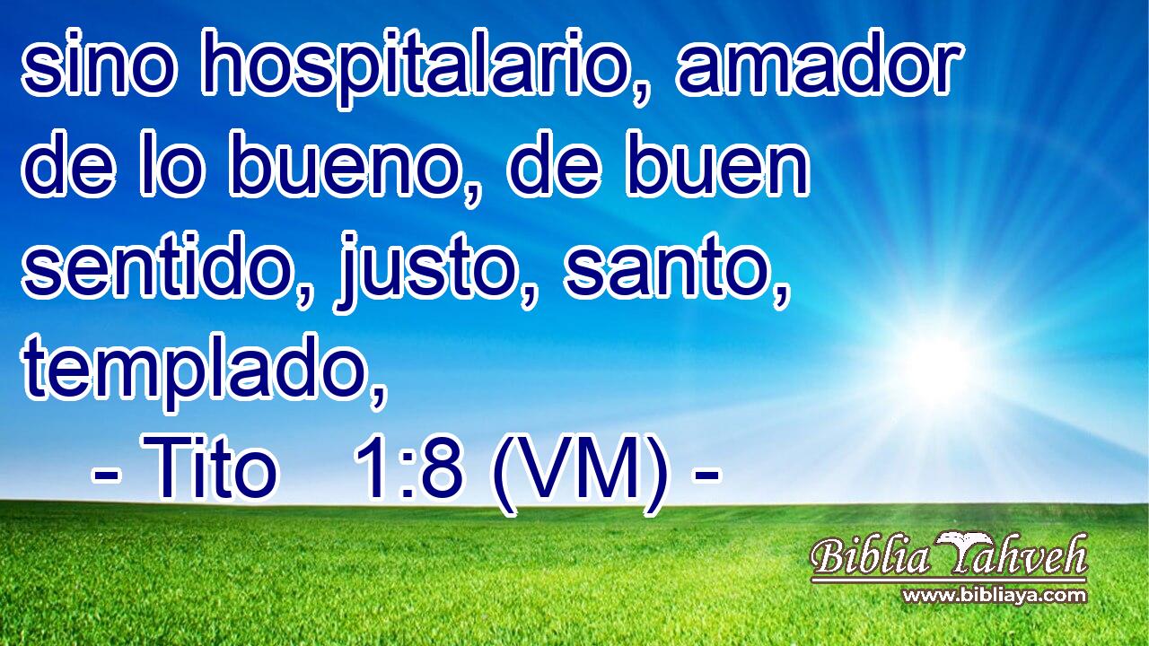  sino hospitalario, amador de lo bueno, de buen sentido, justo, santo, templado, 