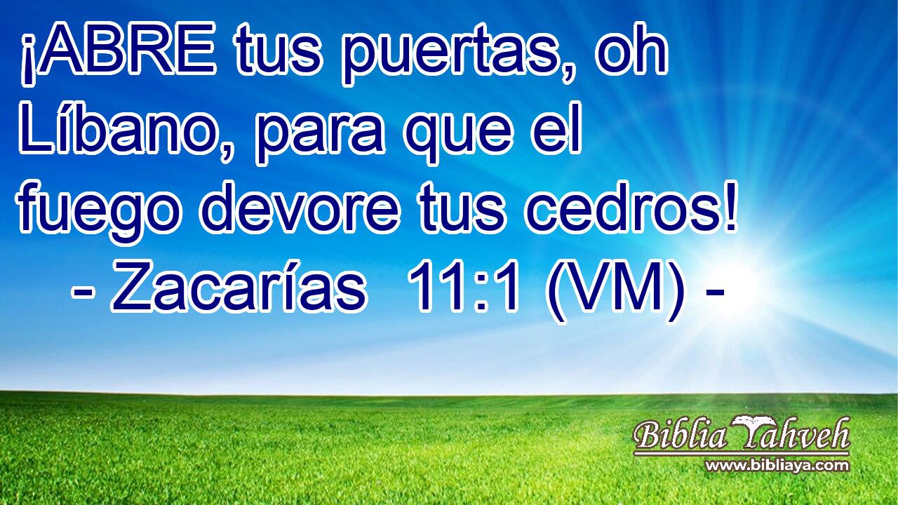  ¡ABRE tus puertas, oh Líbano, para que el fuego devore tus cedros! 