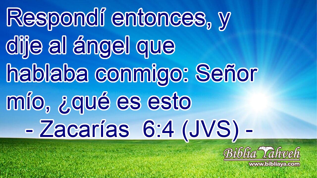 Respondí entonces, y dije al ángel que hablaba conmigo: Señor mío, ¿qué es esto