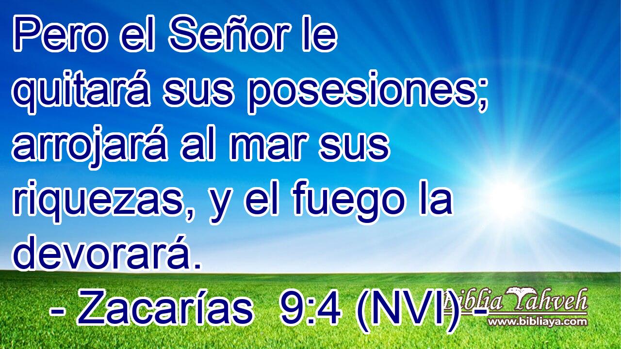  Pero el Señor le quitará sus posesiones; arrojará al mar sus riquezas, y el fuego la devorará. 
