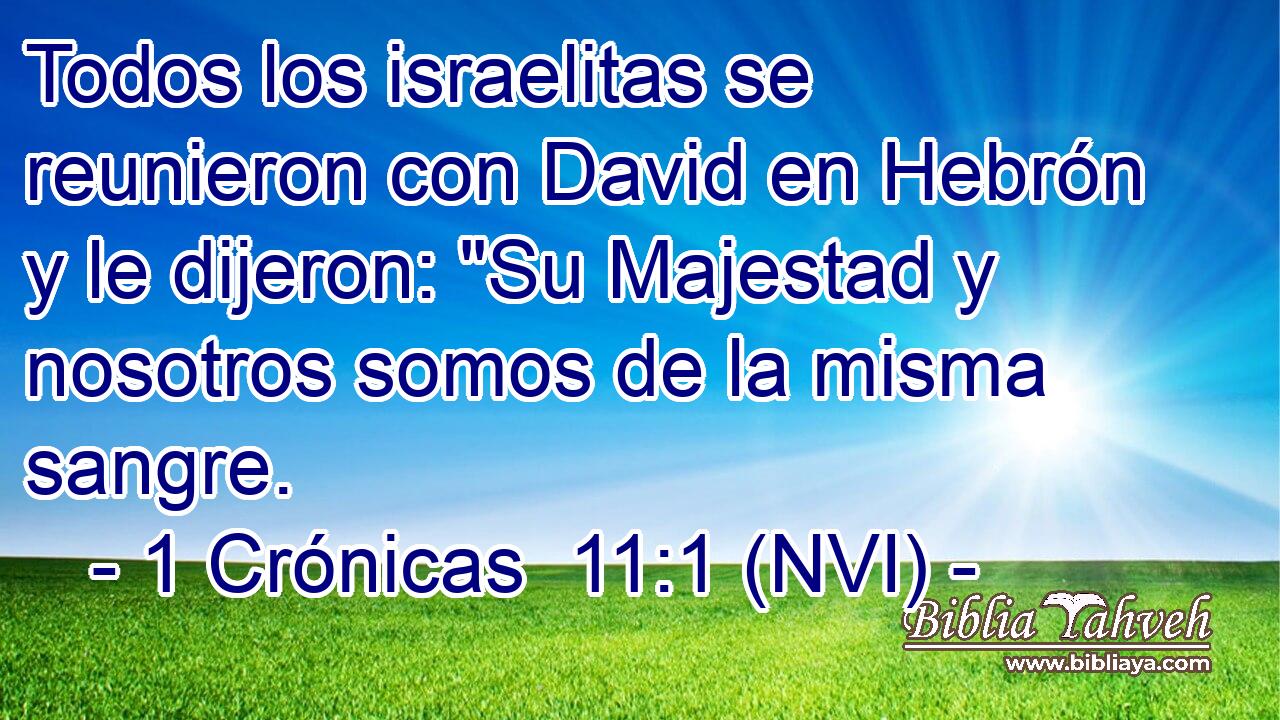  Todos los israelitas se reunieron con David en Hebrón y le dijeron: 
