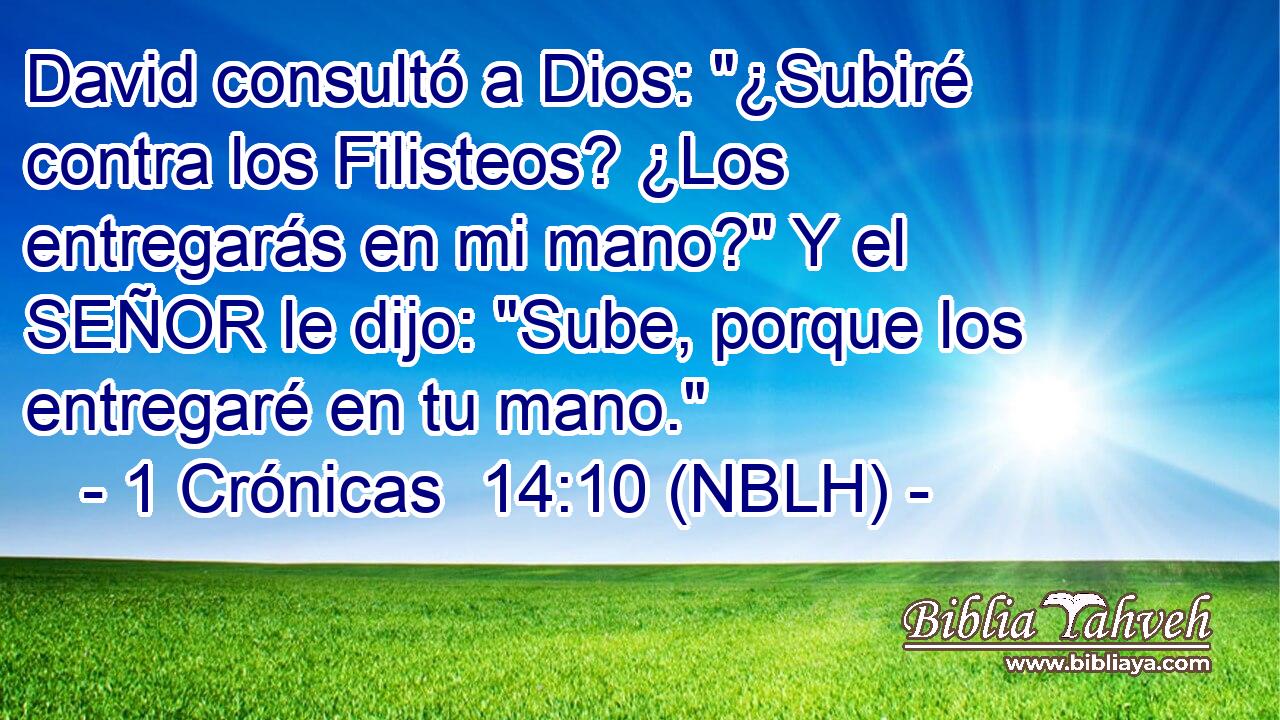  David consultó a Dios: 