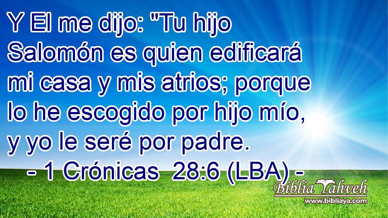 Y El me dijo: 