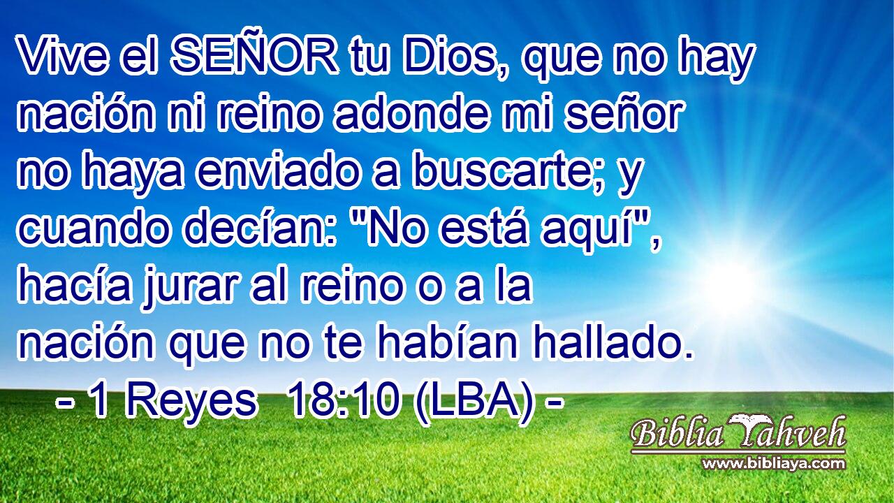 Vive el SEÑOR tu Dios, que no hay nación ni reino adonde mi señor no haya enviado a buscarte; y cuando decían: 