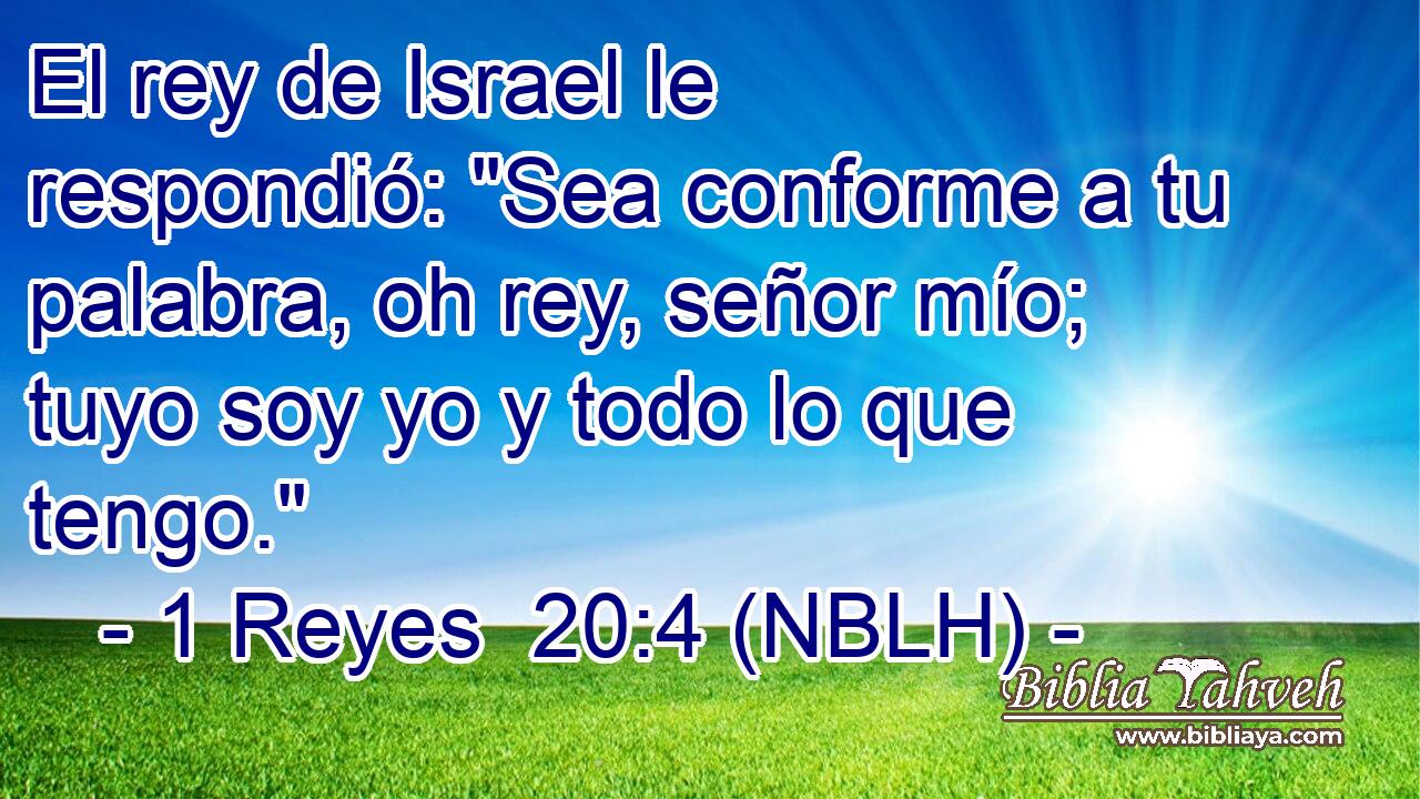  El rey de Israel le respondió: 