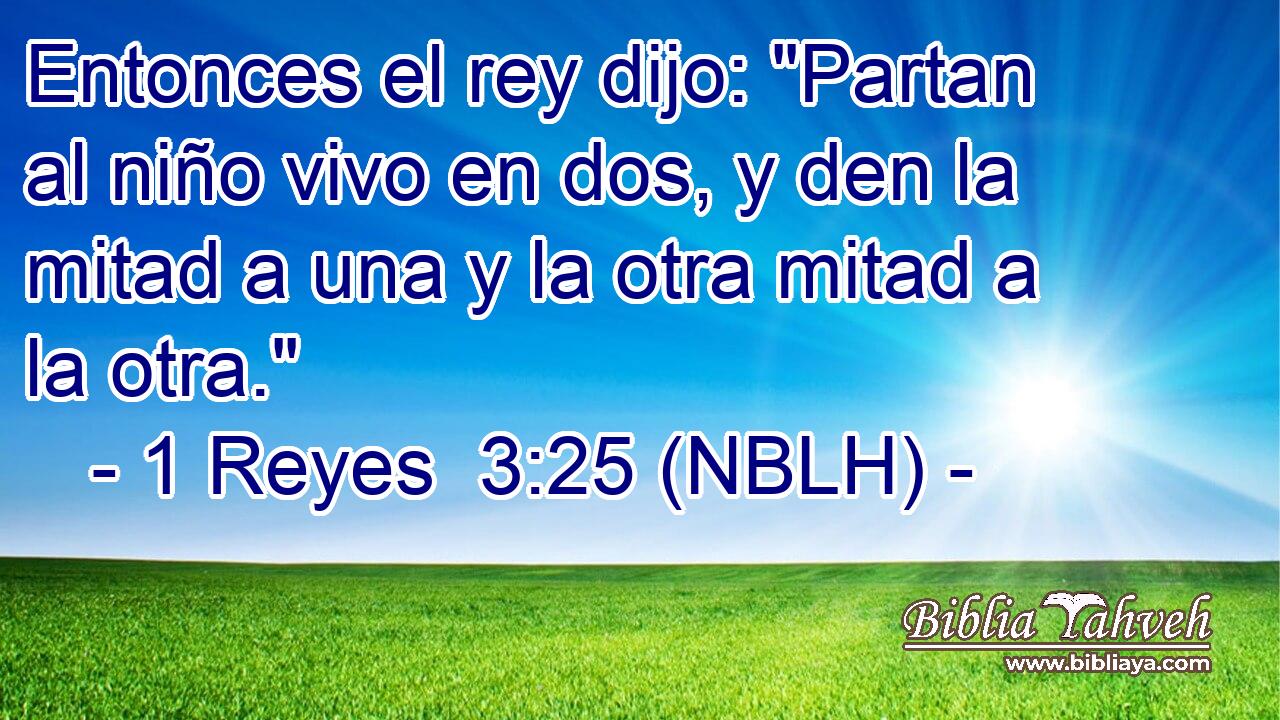  Entonces el rey dijo: 