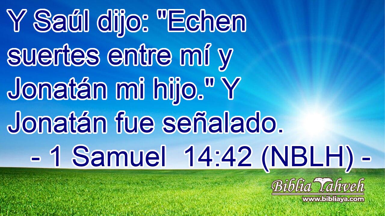  Y Saúl dijo: 