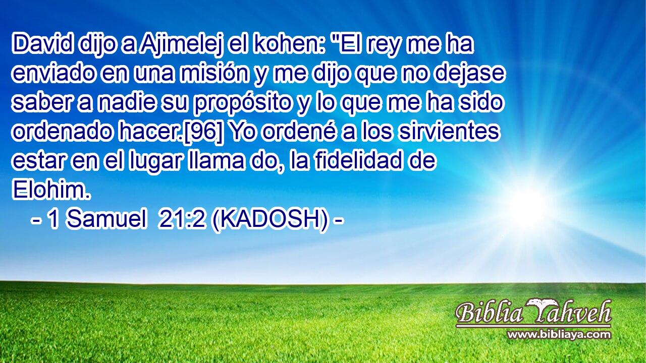 David dijo a Ajimelej el kohen: 