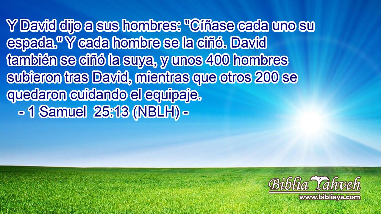  Y David dijo a sus hombres: 