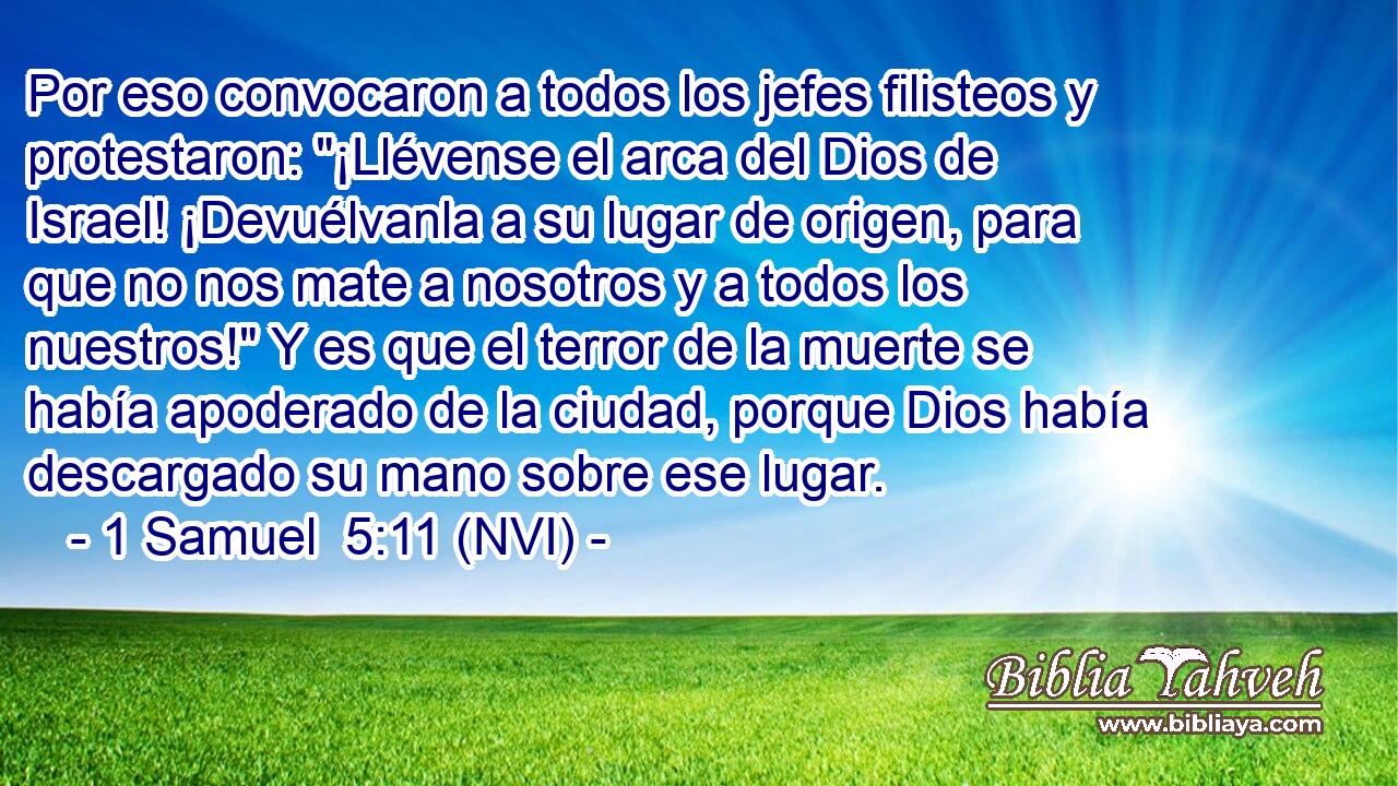  Por eso convocaron a todos los jefes filisteos y protestaron: 