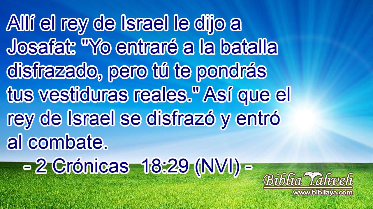  Allí el rey de Israel le dijo a Josafat: 