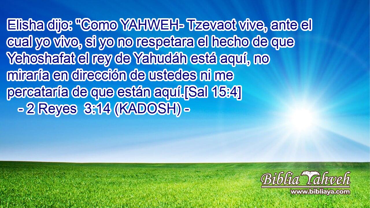  Elisha dijo: 