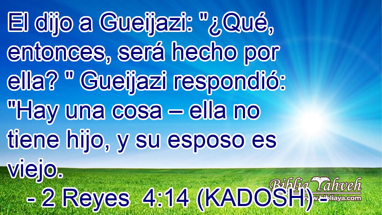  El dijo a Gueijazi: 