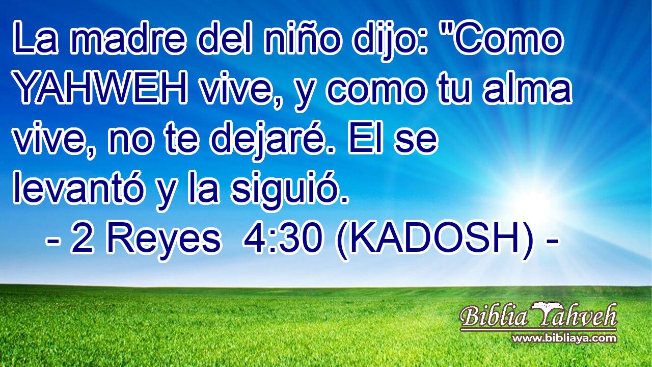  La madre del niño dijo: 