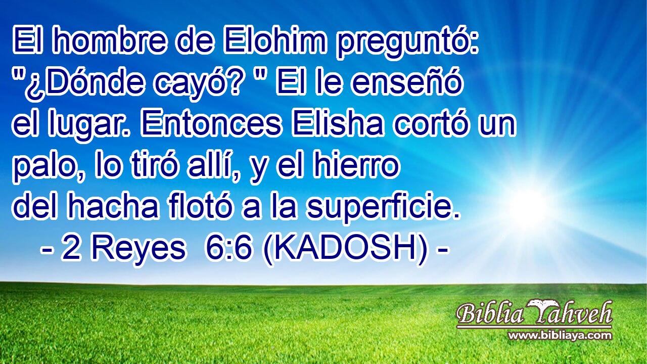  El hombre de Elohim preguntó: 