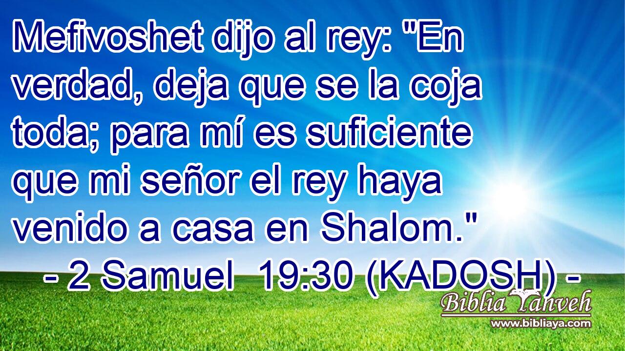  Mefivoshet dijo al rey: 