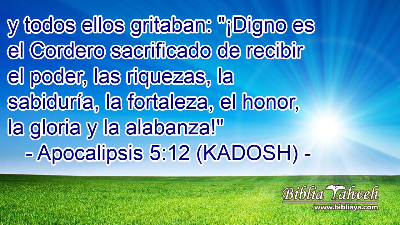  y todos ellos gritaban: 
