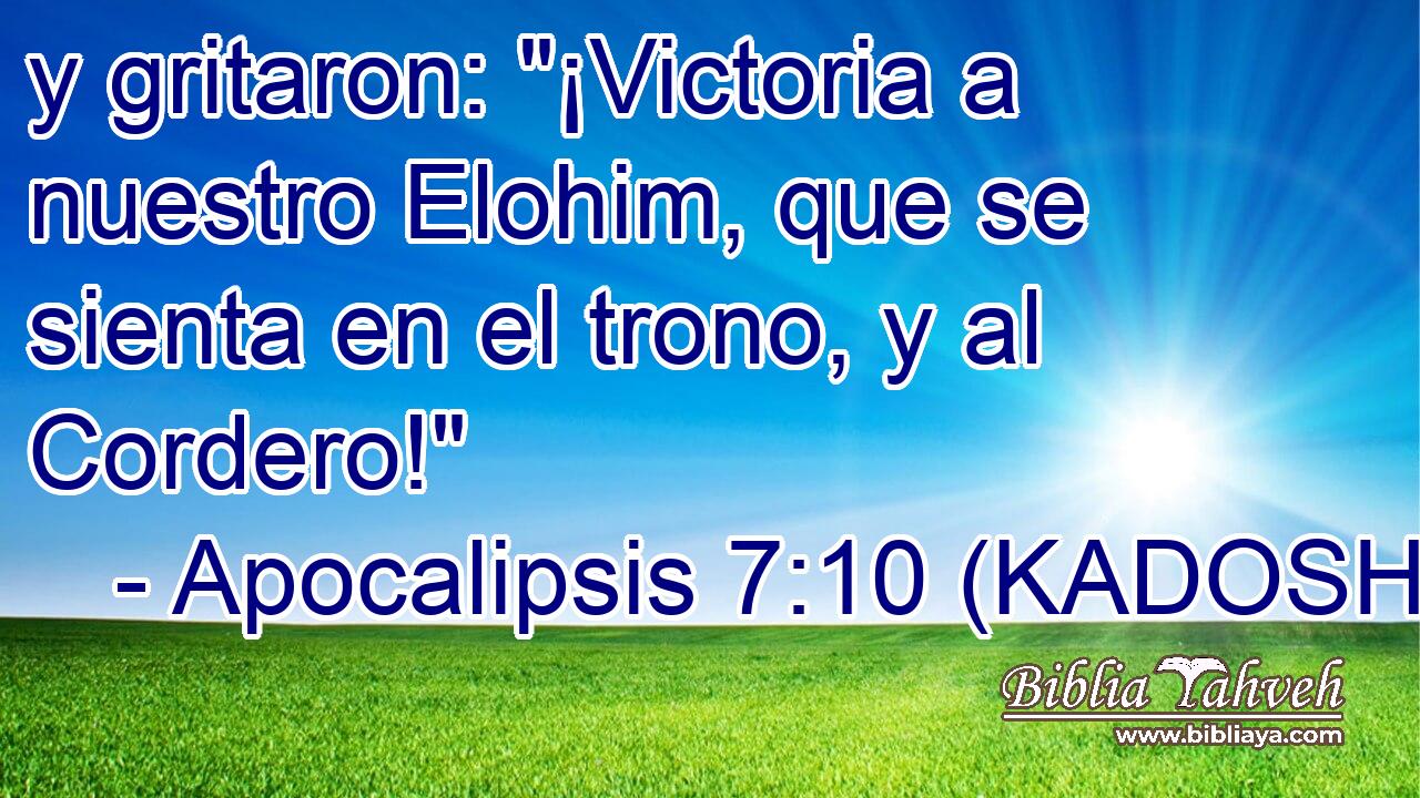  y gritaron: 