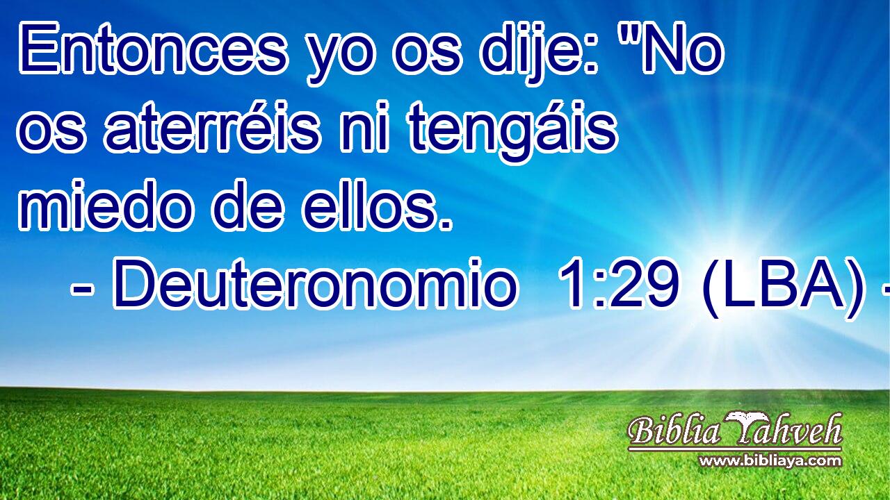 Entonces yo os dije: 