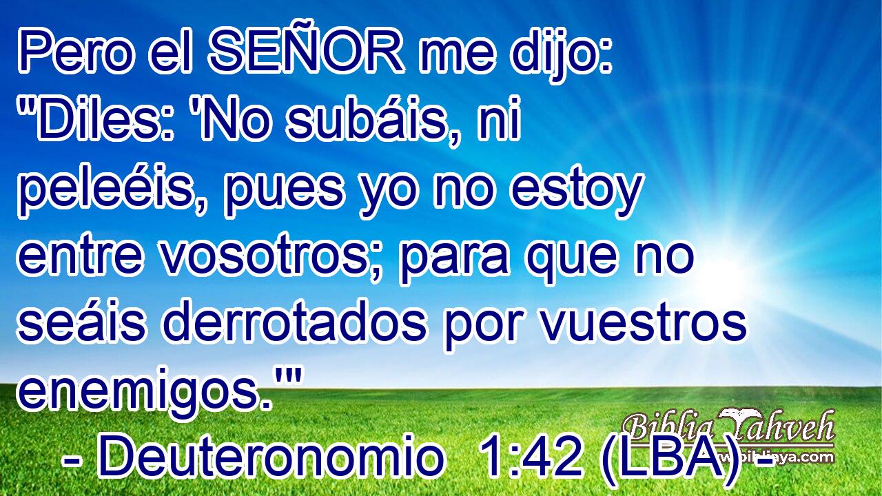 Pero el SEÑOR me dijo: 