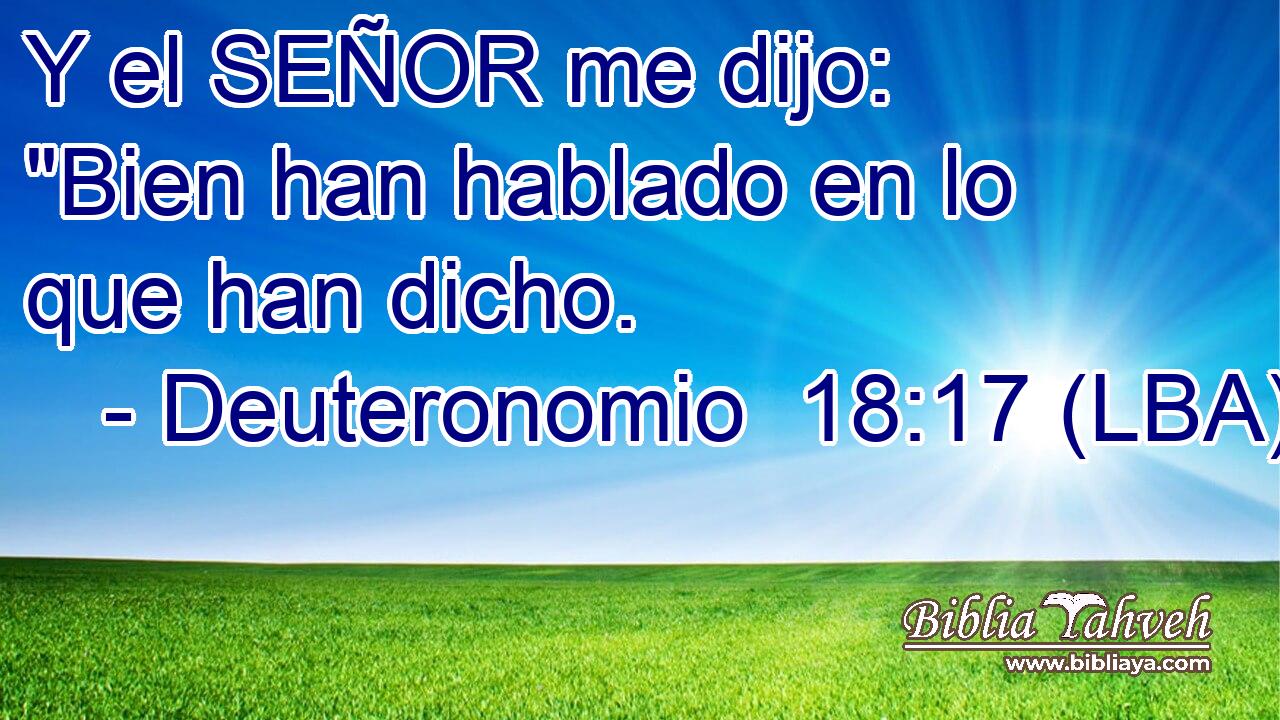 Y el SEÑOR me dijo: 