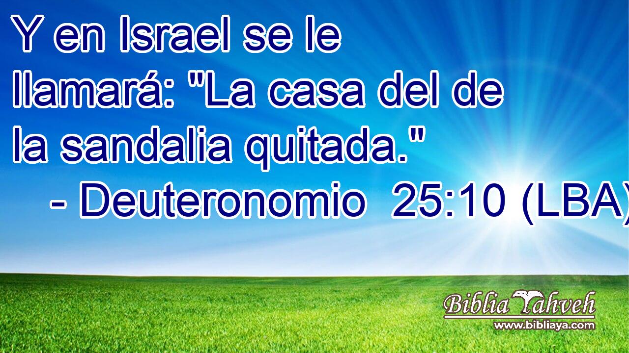 Y en Israel se le llamará: 