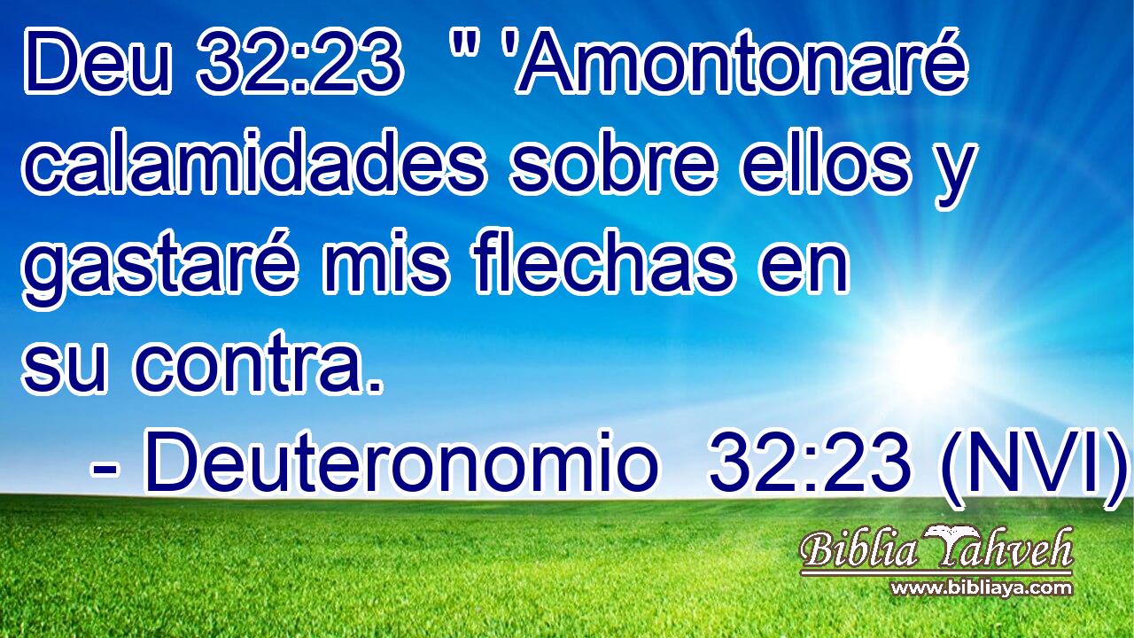 Deu 32:23  