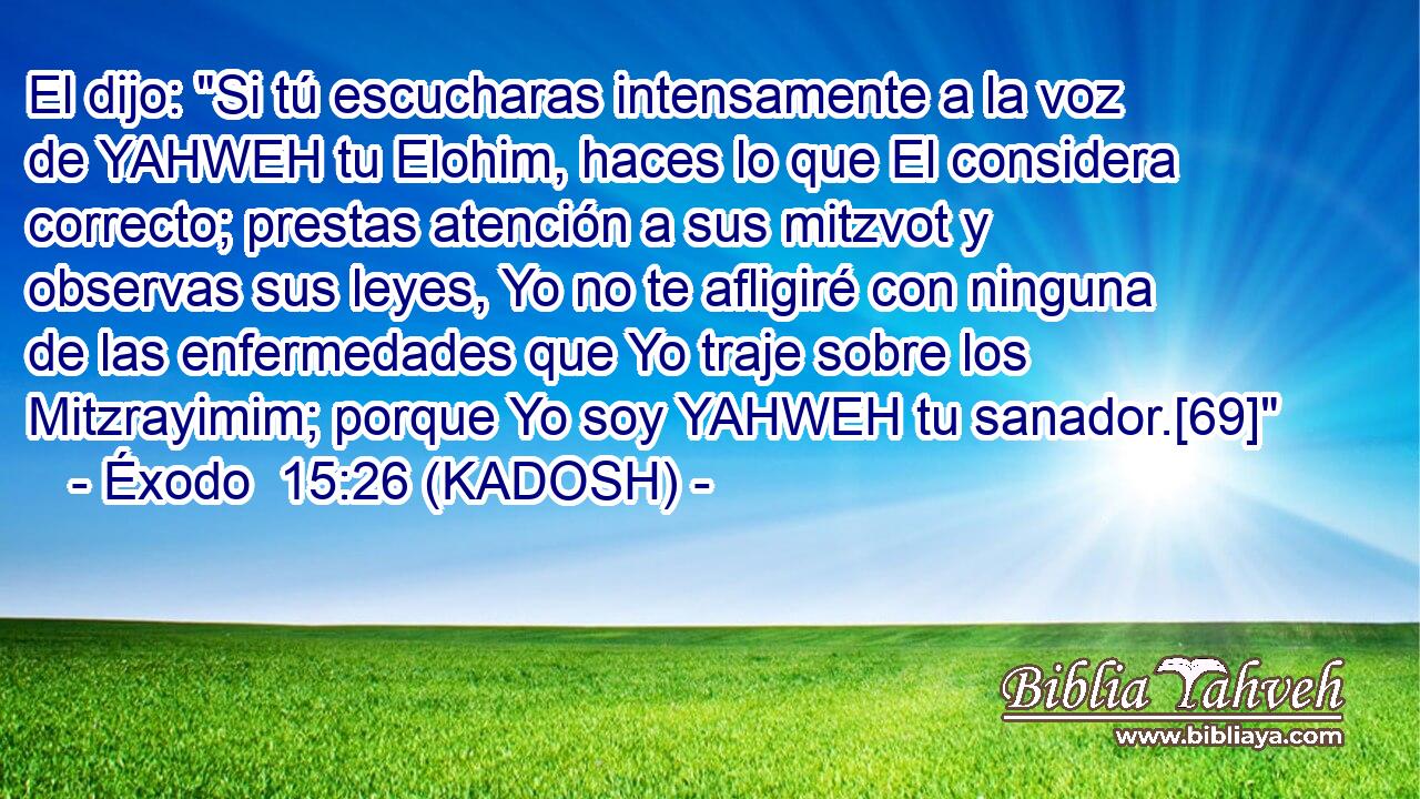  El dijo: 