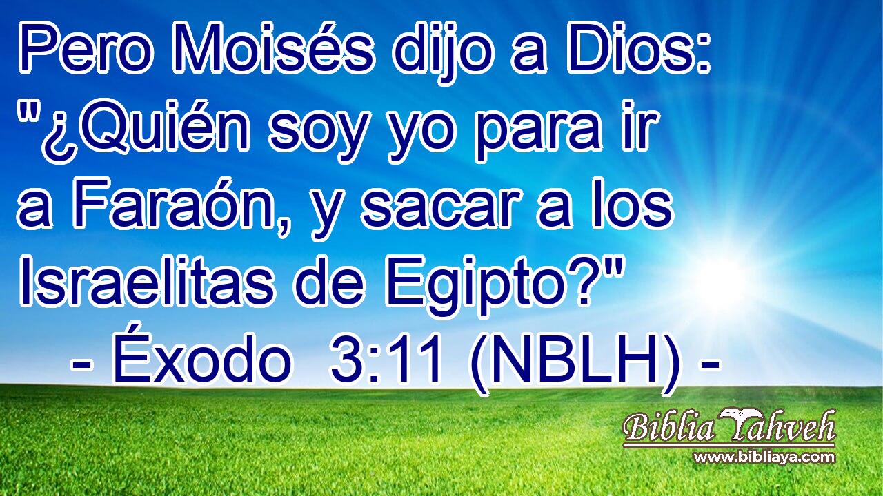  Pero Moisés dijo a Dios: 