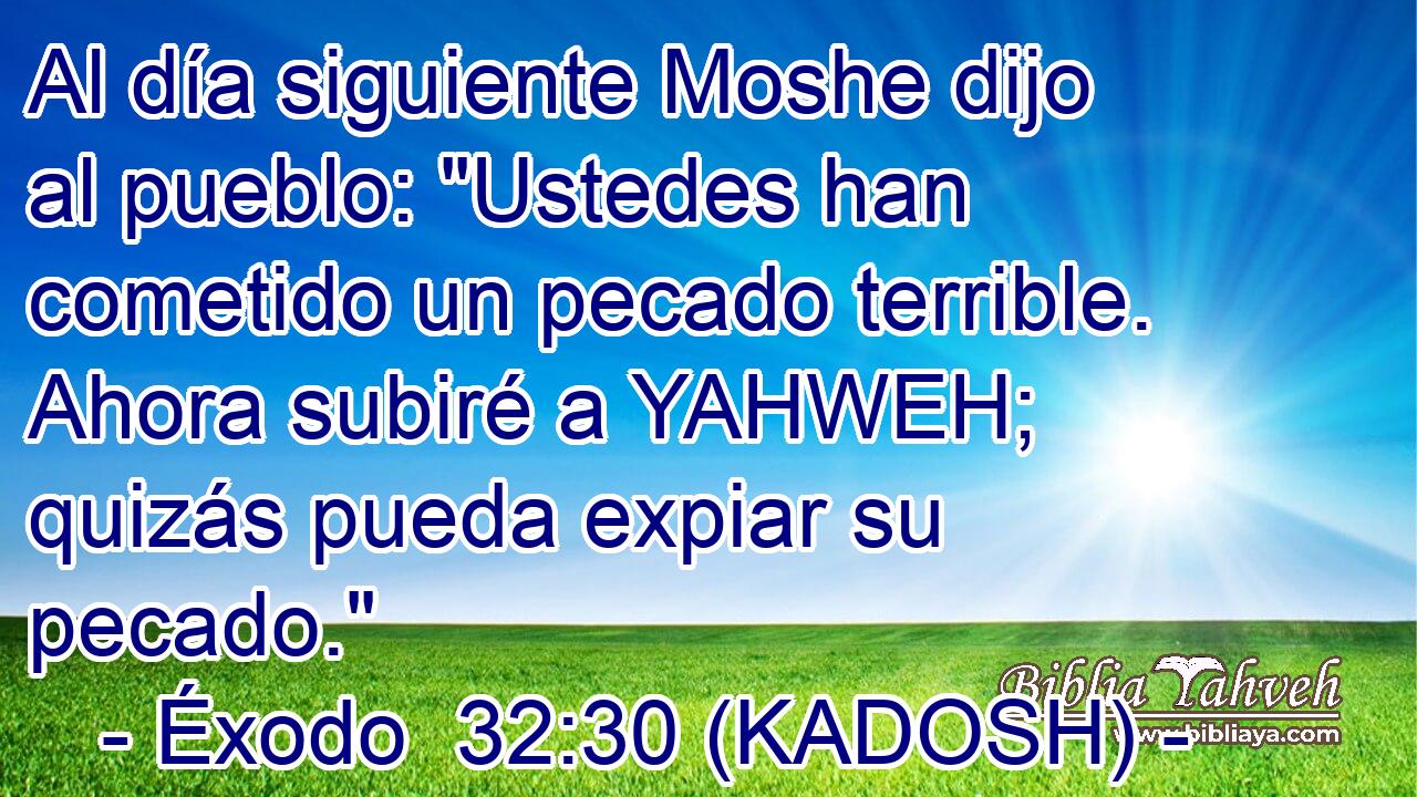  Al día siguiente Moshe dijo al pueblo: 