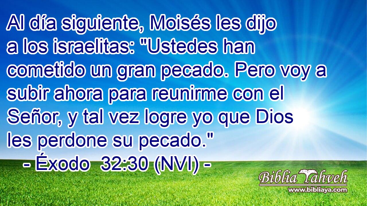  Al día siguiente, Moisés les dijo a los israelitas: 