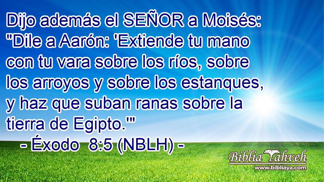  Dijo además el SEÑOR a Moisés: 