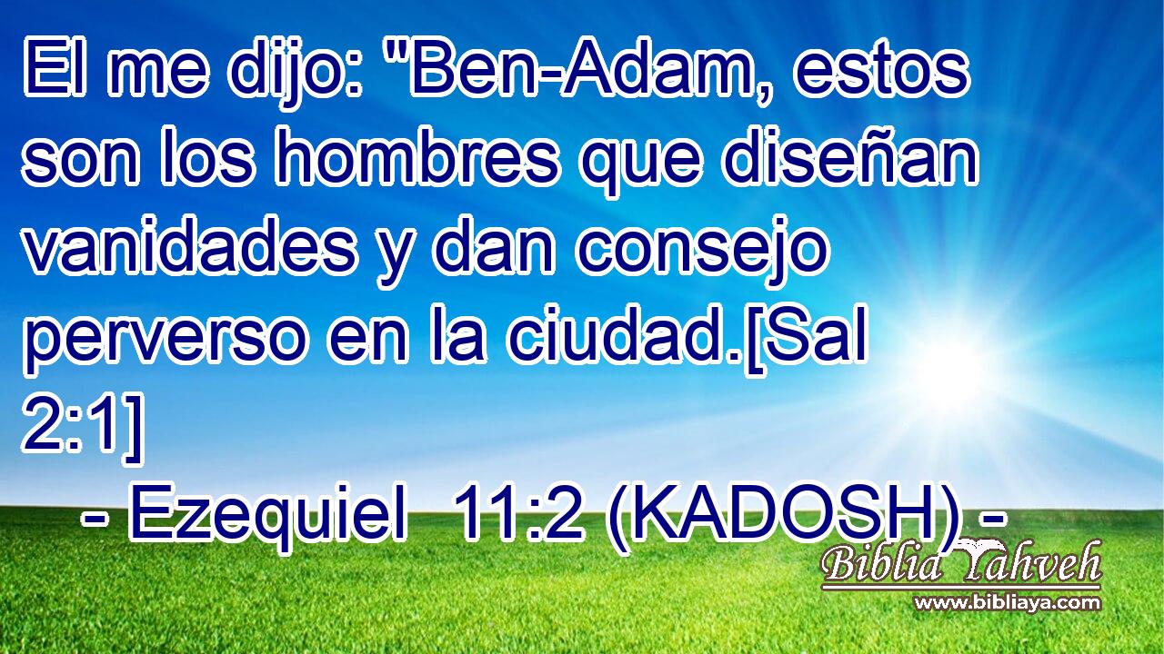  El me dijo: 