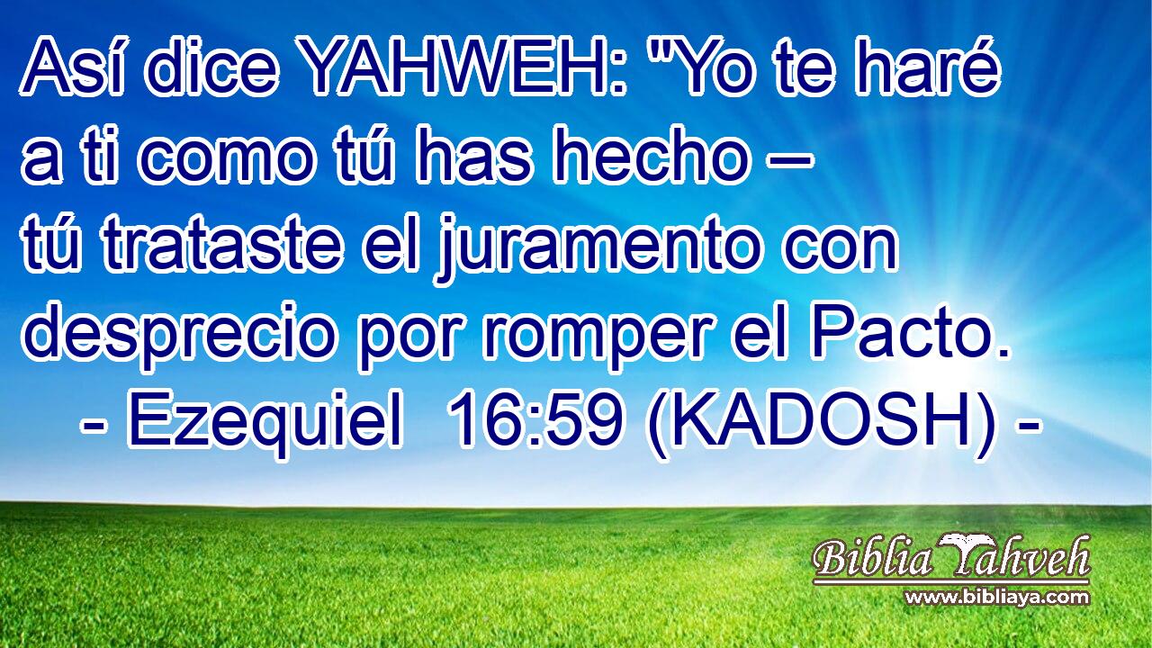  Así dice YAHWEH: 