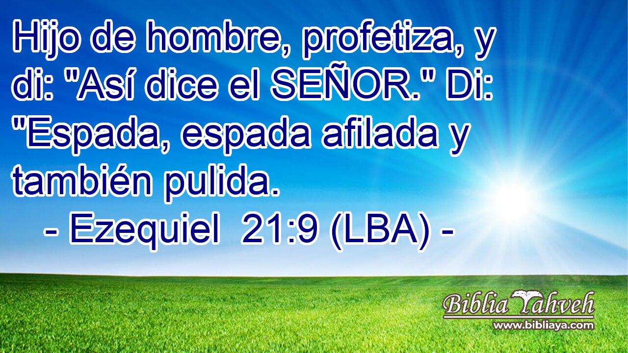 Hijo de hombre, profetiza, y di: 