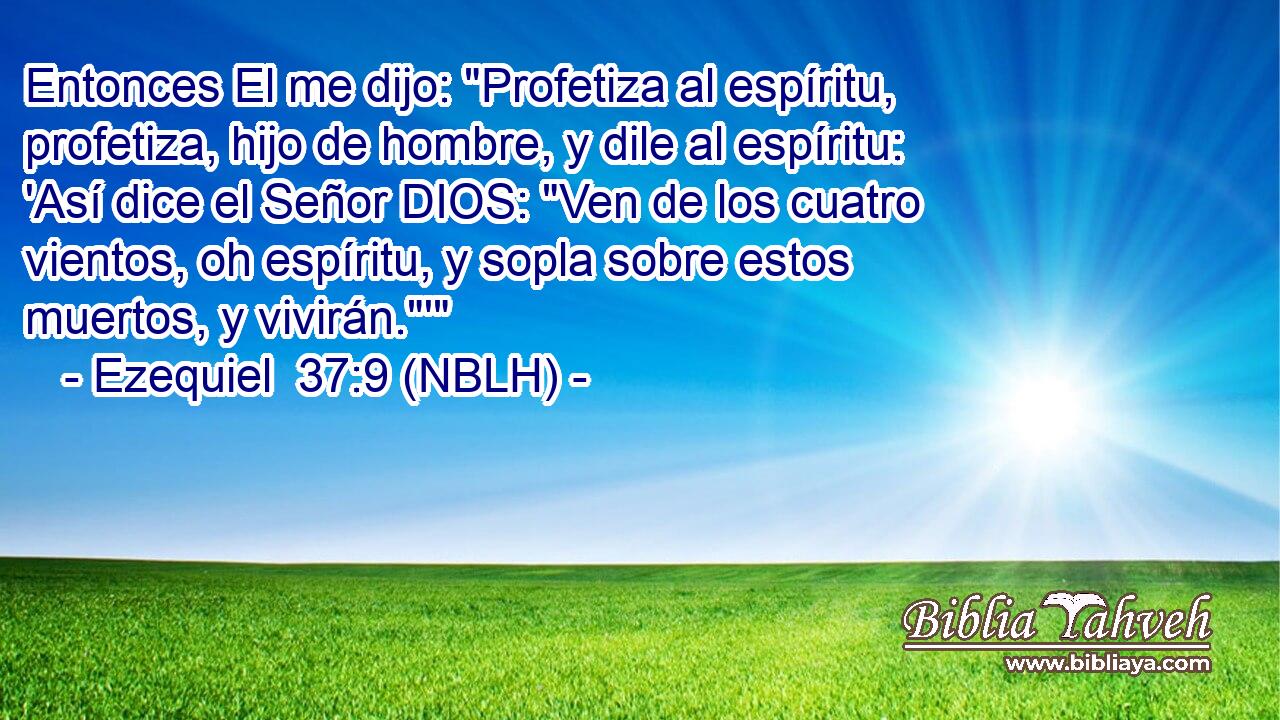  Entonces El me dijo: 