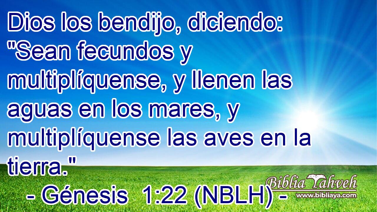 Dios los bendijo, diciendo: 